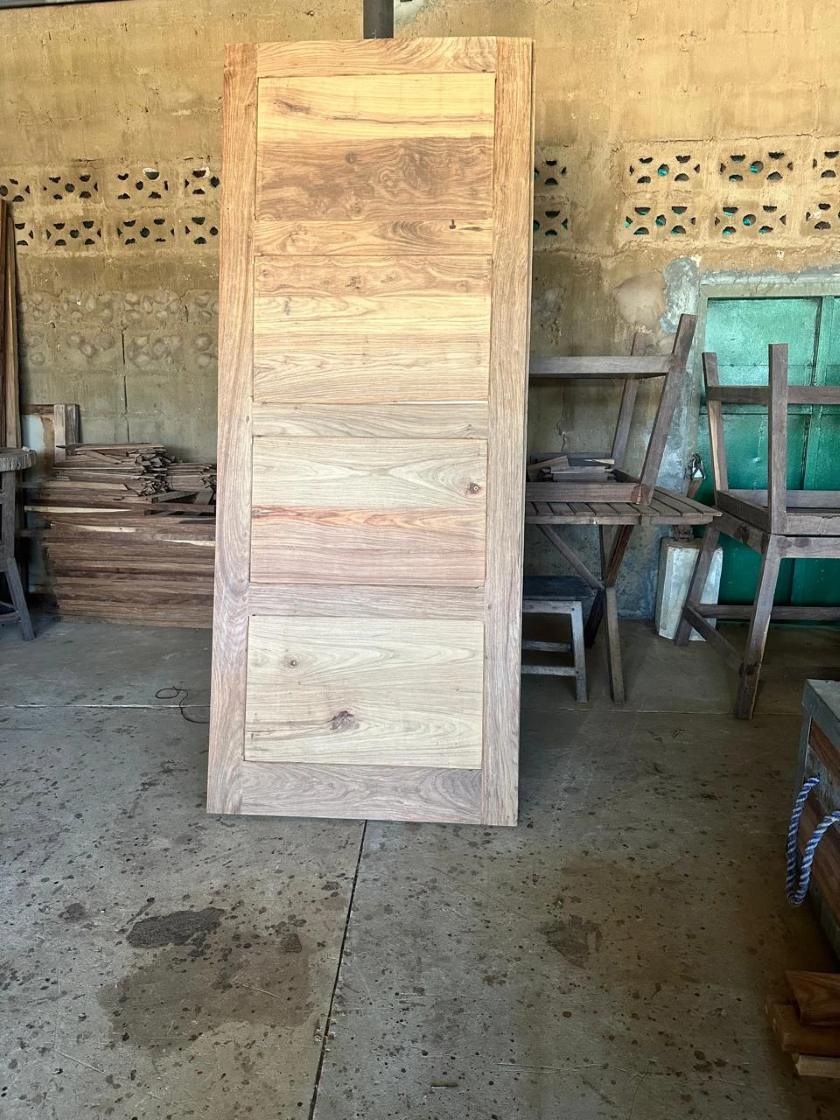 Finished wooden panel door